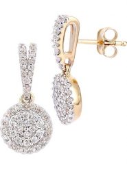 Revoni Złote kolczyki-wkrętki z diamentami rozmiar: onesize. Żółte kolczyki Revoni, z diamentem, złote. Za 3,458.99 zł.