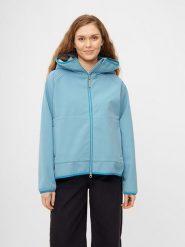 Derbe Kurtka funkcyjna w kolorze błękitnym rozmiar: 40. Niebieskie kurtki sportowe Derbe, m, bez wzorów, bez kaptura, outdoorowe. Za 273.59 zł.