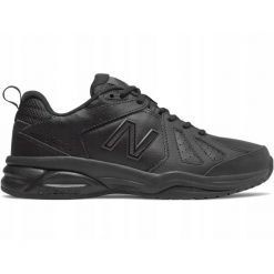 Buty sportowe na co dzień Damskie New Balance 624 skóra. Czarne obuwie sportowe New Balance, ze skóry, bez zapięcia, trekkingowe. Za 341.00 zł.