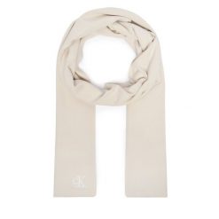 Szalik Calvin Klein. Białe szaliki Calvin Klein, bez wzorów. Za 209.99 zł.