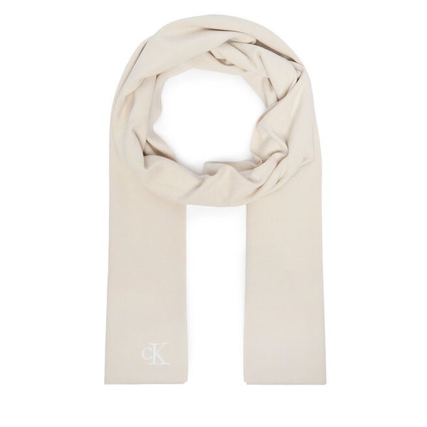 Szalik Calvin Klein. Białe szaliki Calvin Klein, bez wzorów. Za 209.99 zł.