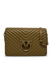Pinko Torebka Love Click Classic AI 24-25 PLTT 100063 A0VM Brązowy. Brązowe listonoszki Pinko, bez wzorów, ze skóry, bez dodatków. Za 1,099.00 zł.