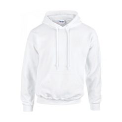 Bluza z kapturem Gildan Heavy Blend ®. Białe bluzy GILDAN, m, bez wzorów, z bawełny, z kapturem. Za 81.25 zł.