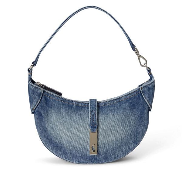 Torebka Polo Ralph Lauren. Niebieskie torebki klasyczne Polo Ralph Lauren, bez wzorów, bez dodatków. Za 1,999.00 zł.