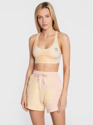 Adidas Top Allover Print HL6596 Beżowy Slim Fit. Brązowe topy Adidas, bez wzorów, z syntetyku, bez kołnierzyka, bez ramiączek. Za 89.99 zł.