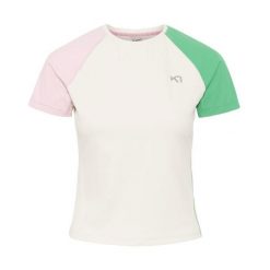 Koszulka damska Kari Traa Linnea. Brązowe bluzki Kari Traa, bez wzorów, z elastanu, sportowe, bez kołnierzyka, bez ramiączek. Za 312.00 zł.