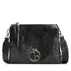 Torebka Nobo. Czarne listonoszki Nobo, bez wzorów, bez dodatków. Za 149.99 zł.