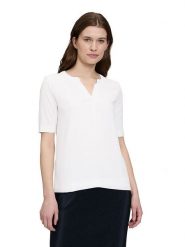BETTY & CO Koszulka w kolorze białym rozmiar: S. Białe bluzki Betty & Co, s, bez wzorów, bez kołnierzyka, bez ramiączek. Za 81.95 zł.