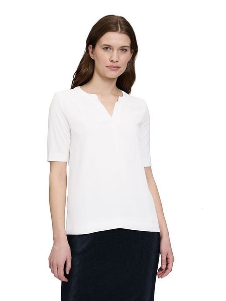 BETTY & CO Koszulka w kolorze białym rozmiar: S. Białe bluzki Betty & Co, s, bez wzorów, bez kołnierzyka, bez ramiączek. Za 81.95 zł.