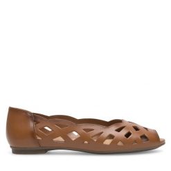 Baleriny Lasocki. Brązowe baleriny Lasocki, bez wzorów, bez obcasa. Za 109.99 zł.