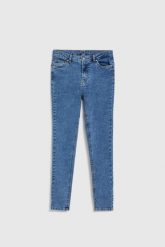 Jeansy skinny niebieskie. Niebieskie jeansy MOODO, l, bez wzorów. Za 139.99 zł.