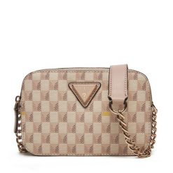 Torebka Guess. Czerwone listonoszki Guess, z aplikacjami, bez dodatków. Za 339.99 zł.