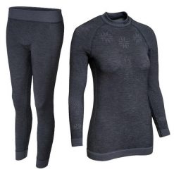 Damska bielizna termoaktywna Blizzard Viva Long Merino. Szara bielizna sportowa BLIZZARD, xl, bez wzorów, z wełny. W wyprzedaży za 399.90 zł.