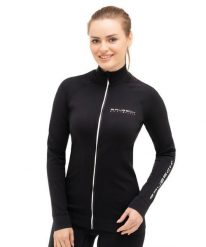 Bluza dresowa termoaktywna rozpinana damska Brubeck Athletic. Fioletowe bluzy Brubeck, xl, bez wzorów, z dresówki, bez kaptura. Za 239.99 zł.