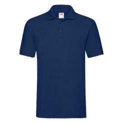 Koszulka Polo Premium Unisex Dla Dorosłych. Niebieskie koszulki polo FRUIT OF THE LOOM, xl, bez wzorów, bez kołnierzyka, bez ramiączek. Za 80.99 zł.