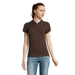 Damska Koszulka Polo Passion. Brązowe koszulki polo SOL'S, l, bez wzorów, bez kołnierzyka, bez ramiączek. Za 68.99 zł.
