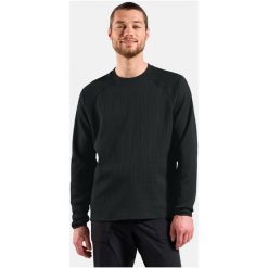 Bluza bez kaptura Odlo Mid Layer CUBIC. Czarne bluzy Odlo, l, bez wzorów, z dzianiny, bez kaptura. Za 269.99 zł.