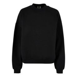 Damska bluza oversize z okrągłym dekoltem Urban Classics. Czarne bluzy sportowe Urban Classics, bez wzorów, bez kaptura. Za 222.85 zł.