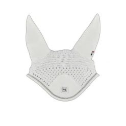 Krótki kapelusz dla koni Premier Equine Salto. Białe kapelusze PREMIER EQUINE, bez wzorów, z materiału. Za 260.00 zł.