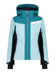 CMP Kurtka narciarska w kolorze turkusowym rozmiar: 34. Niebieskie kurtki narciarskie CMP, bez wzorów, bez kaptura, narciarskie. Za 547.77 zł.