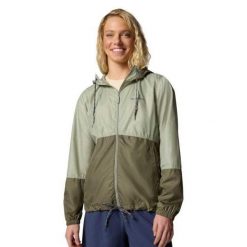 Wiatrówka Damska Flash Forward II. Zielone kurtki sportowe Columbia, bez wzorów, z softshellu, bez kaptura, trekkingowe. Za 243.99 zł.