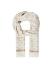 Guess Szal AW5341 POL03 Beżowy. Brązowe rękawiczki Guess, z aplikacjami, z materiału. Za 199.99 zł.