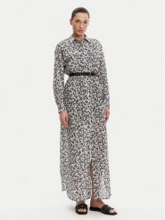 MICHAEL Michael Kors Sukienka koszulowa MS582UXH7F Czarny Relaxed Fit. Czarne sukienki MICHAEL Michael Kors, xl, bez wzorów, z bawełny, bez kołnierzyka, bez ramiączek, koszulowe. Za 799.99 zł.