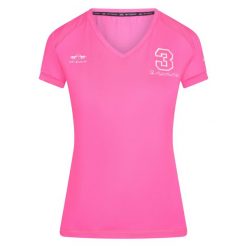 Koszulka damska HV Polo Favouritas Tech. Czerwone koszulki sportowe HV POLO, bez wzorów, bez ramiączek. Za 251.50 zł.
