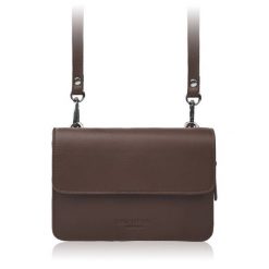 Mała torebka damska skórzana kopertówka na ramię do ręki 2w1 brązowa Paolo Peruzzi AY-21-BR. Brązowe torby na ramię bez wzorów, ze skóry, eleganckie, do ręki, małe, bez dodatków. Za 179.00 zł.