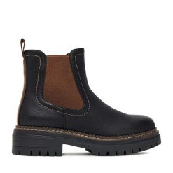 Botki Clara Barson. Brązowe botki Clara Barson, bez wzorów, bez obcasa, na płaskiej podeszwie, bez zapięcia. Za 159.99 zł.