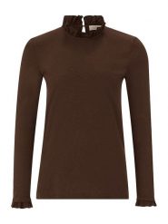 Rich & Royal Koszulka w kolorze ciemnobrązowym rozmiar: XL. Brązowe bluzki Rich & Royal, xl, bez wzorów, z bawełny, bez kołnierzyka, bez ramiączek. Za 100.95 zł.