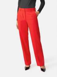 Gerry Weber Spodnie chino w kolorze czerwonym rozmiar: 42. Czerwone spodnie materiałowe Gerry Weber, bez wzorów, z materiału. Za 364.95 zł.