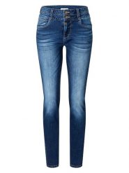 Timezone Dżinsy "Enya" - Slim fit - w kolorze niebieskim rozmiar: W32/L32. Niebieskie jeansy Timezone, l, bez wzorów, z podwyższonym stanem. Za 201.55 zł.