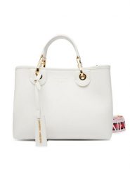 Emporio Armani Torebka EW000361 AF12103 M0034 Biały. Białe torebki klasyczne Emporio Armani, bez wzorów, ze skóry, bez dodatków. Za 1,209.00 zł.