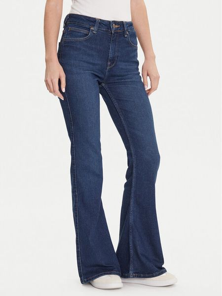 Lee Jeansy Breese 112354456 Granatowy Bootcut Fit. Niebieskie jeansy Lee, bez wzorów. Za 399.99 zł.