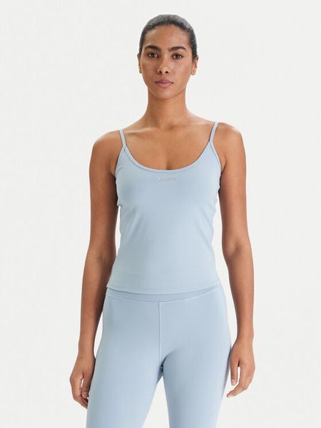 Guess Top V6RP14 KD952 Niebieski Slim Fit. Niebieskie topy Guess, m, z aplikacjami, z syntetyku, bez kołnierzyka, bez ramiączek. Za 199.99 zł.