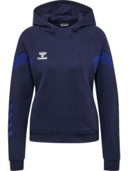 Sweatshirt bluza z kapturem dla kobiet Hummel Travel. Niebieskie bluzy Hummel, na wiosnę, l, bez wzorów, z bawełny, z kapturem. Za 251.95 zł.