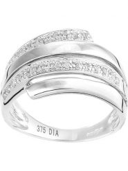 Revoni Złoty pierścionek z diamentami rozmiar: 58. Szare pierścionki Revoni, z diamentem, złote. Za 1,935.99 zł.