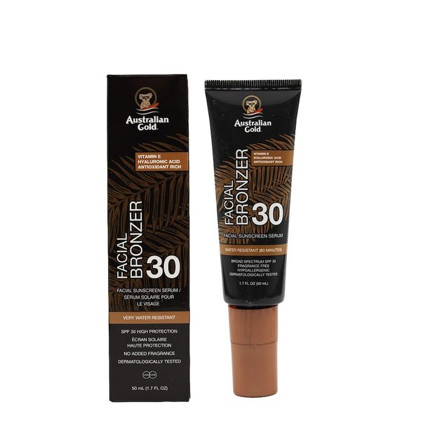 Australian Gold Codzienne serum do twarzy SPF 30 (z bronzerem) Samoopalacze 50 ml. Samoopalacze Australian Gold. Za 79.20 zł.