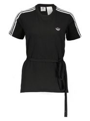 Adidas Koszulka w kolorze czarnym rozmiar: 34. Czarne bluzki Adidas, bez wzorów, bez kołnierzyka, bez ramiączek. Za 44.19 zł.