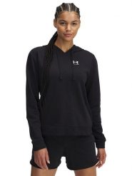 Under Armour Bluza "Rival Terry" w kolorze czarnym rozmiar: XL. Czarne bluzy Under Armour, xl, bez wzorów, z kapturem. Za 193.70 zł.