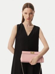 Tommy Hilfiger Torebka Th Modern Clutch AW0AW18727 Różowy jasny. Czerwone torebki klasyczne TOMMY HILFIGER, bez wzorów, ze skóry, bez dodatków. Za 529.99 zł.