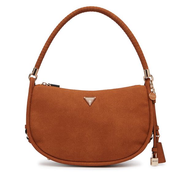 Torebka Guess. Brązowe torebki klasyczne Guess, z aplikacjami, bez dodatków. Za 347.99 zł.