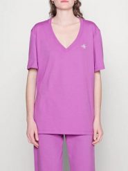 CALVIN KLEIN UNDERWEAR Koszulka w kolorze fioletowym rozmiar: XXL. Różowe bluzki Calvin Klein Underwear, xxl, bez wzorów, bez kołnierzyka, bez ramiączek. Za 104.39 zł.