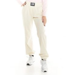 Damskie sztruksowe spodnie dresowe Leone Leisure. Białe spodnie dresowe LEONE 1947 APPAREL, l, bez wzorów, z dresówki, na fitness i siłownię. W wyprzedaży za 167.70 zł.