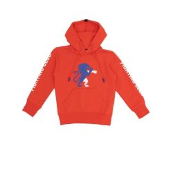 Bluza z bawełna z kaptur na czas wolny na co dzień. Czerwone bluzy LEONE 1947 APPAREL, bez wzorów, z bawełny, bez kaptura. Za 105.21 zł.