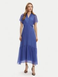 Haveone Sukienka letnia AFF-N006 Niebieski Loose Fit. Niebieskie sukienki Haveone, na lato, m, bez wzorów, z wiskozy, bez kołnierzyka, bez ramiączek. Za 349.99 zł.