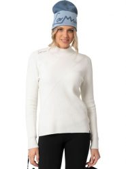 LaMunt Sweter "Francesca" w kolorze białym rozmiar: 42. Białe swetry LaMunt, bez wzorów, prążkowane, bez ramiączek. Za 404.99 zł.