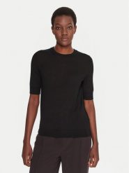 BOSS Sweter Farbella 50544996 Czarny Slim Fit. Czarne swetry Boss, l, bez wzorów, z wełny, bez ramiączek. Za 679.99 zł.