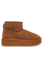 EMU Australia Śniegowce Stinger Micro Flatform 2.0 W13296 Brązowy. Brązowe trapery i śniegowce EMU Australia, z wełny. Za 689.99 zł.